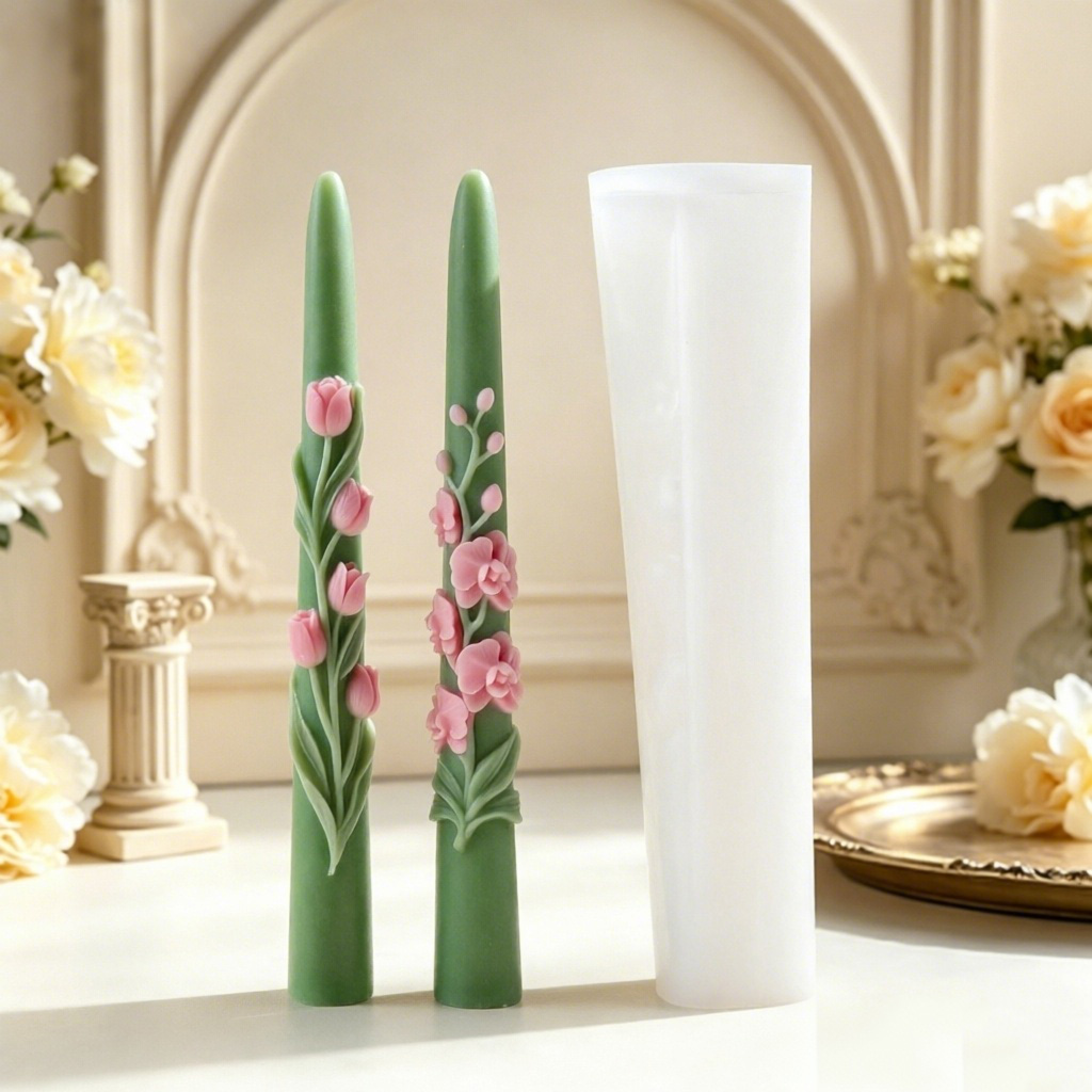 Long Pole Flower Taper Candle  - Candle Supplies Tins recension och pris