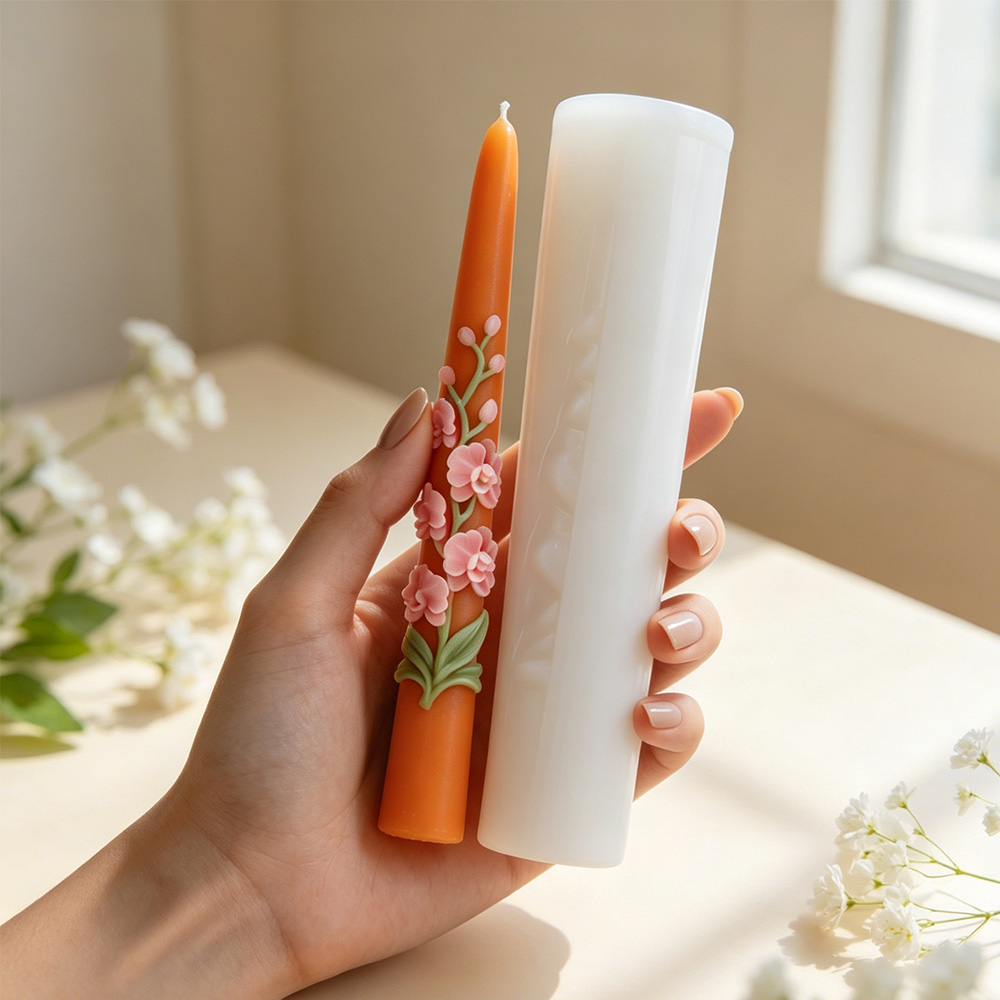 Long Pole Flower Taper Candle  - Candle Supplies Tins recension och pris