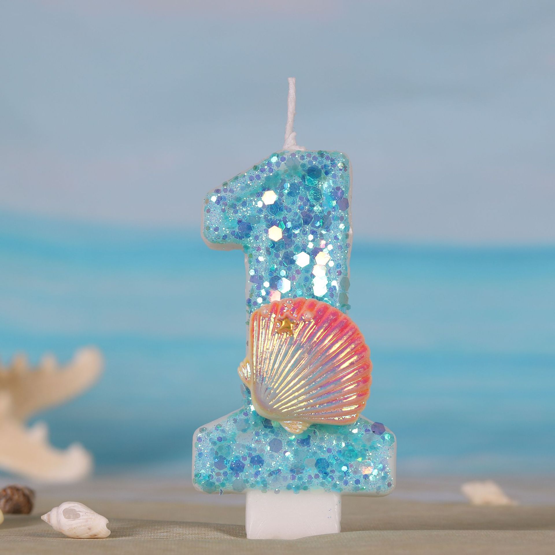 Ocean Mermaid Theme Cake Candl - Zebra Candle Supplies recension och pris