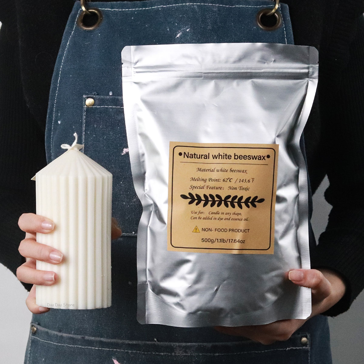 White Beeswax Pure Natural Gra - Candle Supplies Beeswax recension och pris