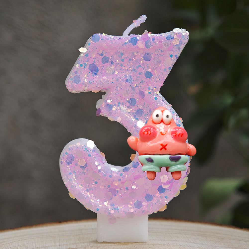 Cute Spongebob Candle Number 0 - Zebra Candle Supplies recension och pris