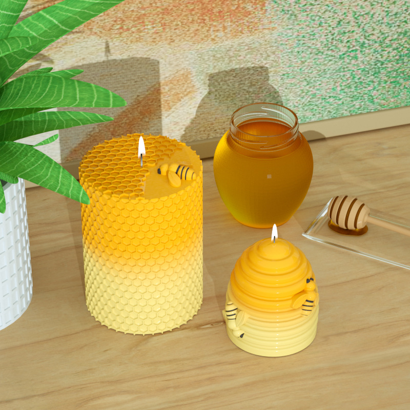 Candle Silicone Mold 3D Bee Ho - Candle Supplies Beeswax recension och pris