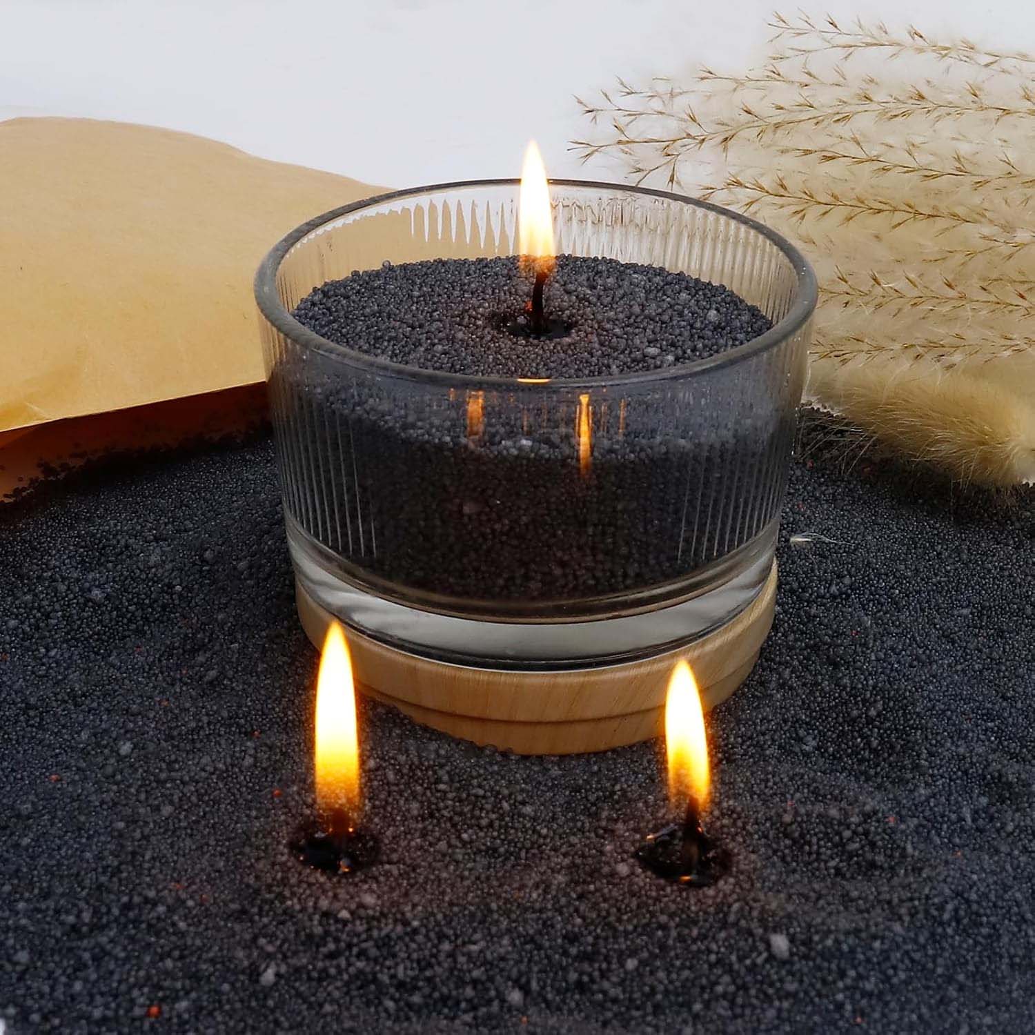 Black Candle Sand with Wick, 2 - Candle Supplies Tins recension och pris