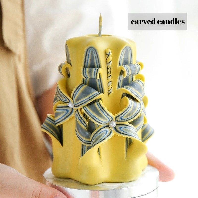 1KG Carved Scented Candle Raw  - Candle Supplies Beeswax recension och pris
